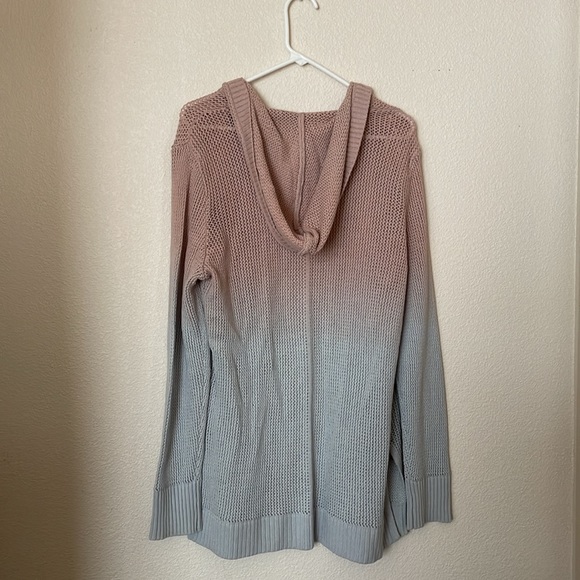 Mermaid 🧜‍♀️ Ombré Knit Hoodie Size L - Picture 5 of 5